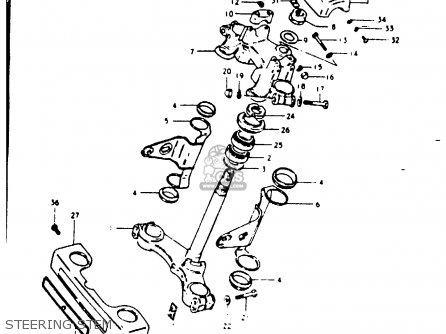 STEERING STEM - GS1000G 1981 (X) GENERAL EXPORT (E01)