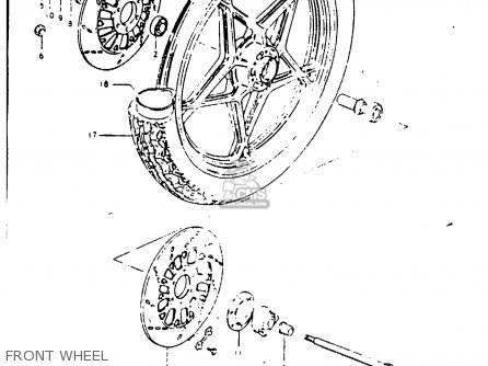 FRONT WHEEL - GS1000G 1981 (X) GENERAL EXPORT (E01)