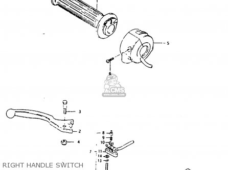 RIGHT HANDLE SWITCH - GS1000G 1981 (X) GENERAL EXPORT (E01)