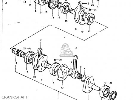 CRANKSHAFT - GS1000G 1981 (X) GENERAL EXPORT (E01)