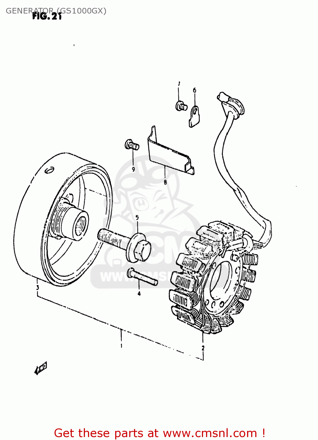 GENERATOR (GS1000GX) GS1000G 1981 (X) USA (E03)