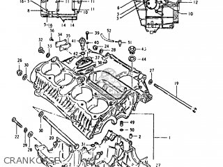 CRANKCASE - GS1000G 1981 (X) USA (E03)