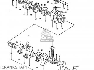 CRANKSHAFT - GS1000G 1981 (X) USA (E03)