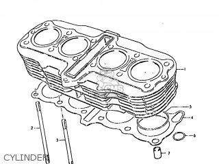 CYLINDER - GS1000G 1981 (X) USA (E03)