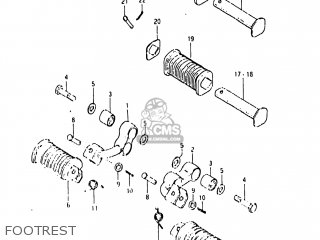 FOOTREST - GS1000G 1981 (X) USA (E03)