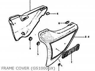 FRAME COVER (GS1000GX) - GS1000G 1981 (X) USA (E03)