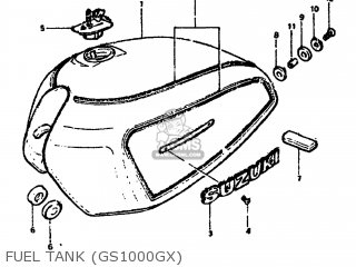 FUEL TANK (GS1000GX) - GS1000G 1981 (X) USA (E03)