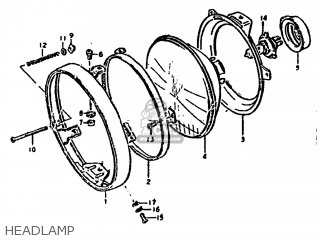 HEADLAMP - GS1000G 1981 (X) USA (E03)