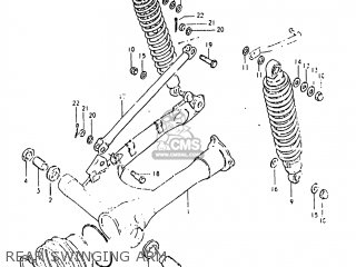 REAR SWINGING ARM - GS1000G 1981 (X) USA (E03)