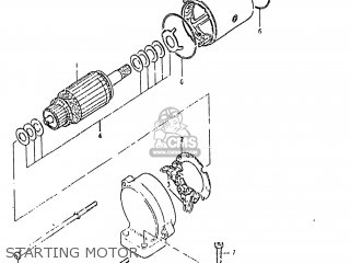 STARTING MOTOR - GS1000G 1981 (X) USA (E03)