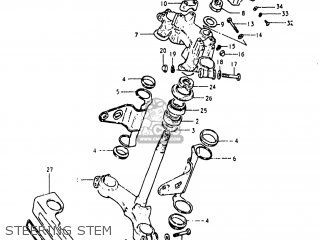 STEERING STEM - GS1000G 1981 (X) USA (E03)