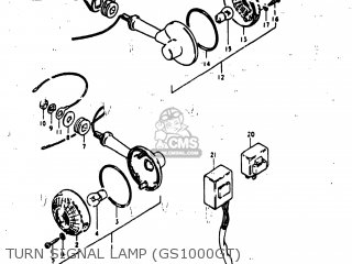 TURN SIGNAL LAMP (GS1000GT) - GS1000G 1981 (X) USA (E03)