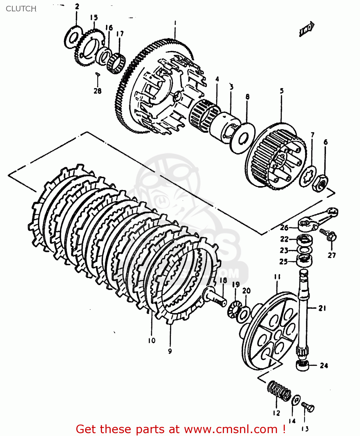 CLUTCH GS1000H 1978 (C) GENERAL EXPORT (E01)