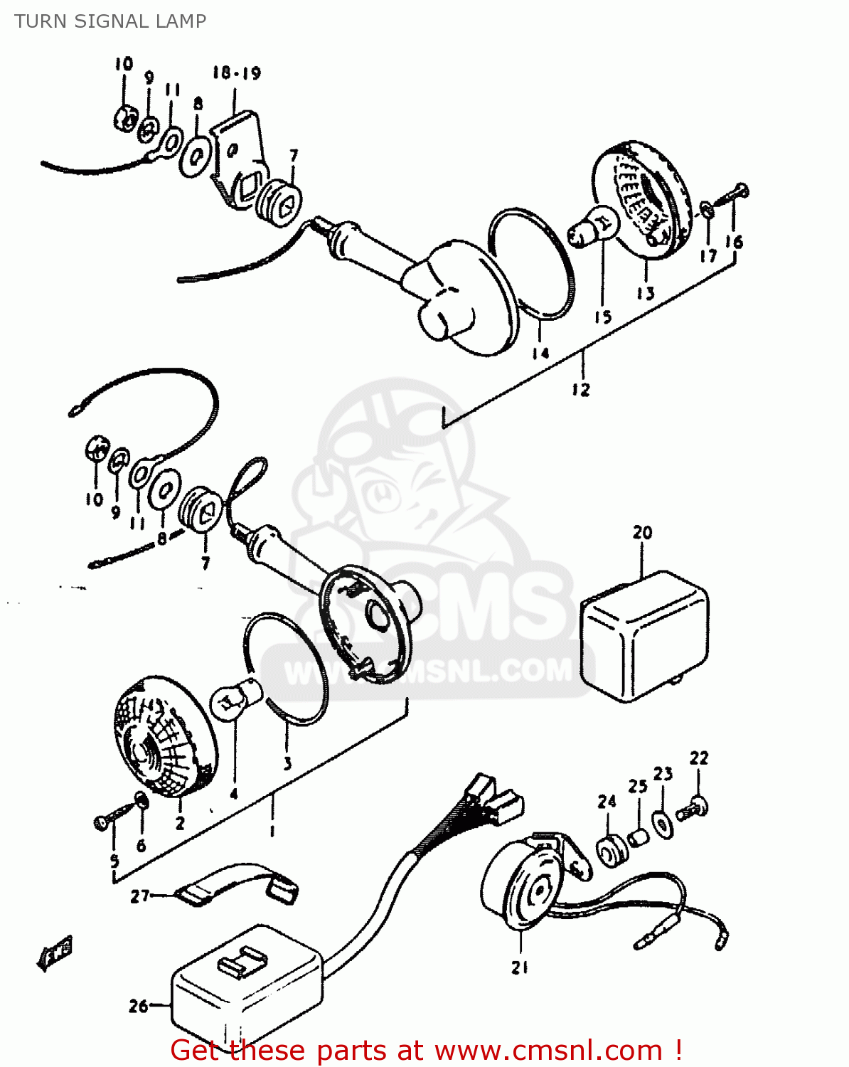 TURN SIGNAL LAMP GS1000H 1978 (C) GENERAL EXPORT (E01)