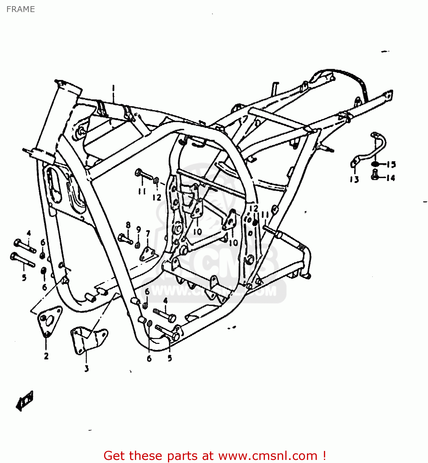 FRAME GS1000H 1978 (C) GENERAL EXPORT (E01)