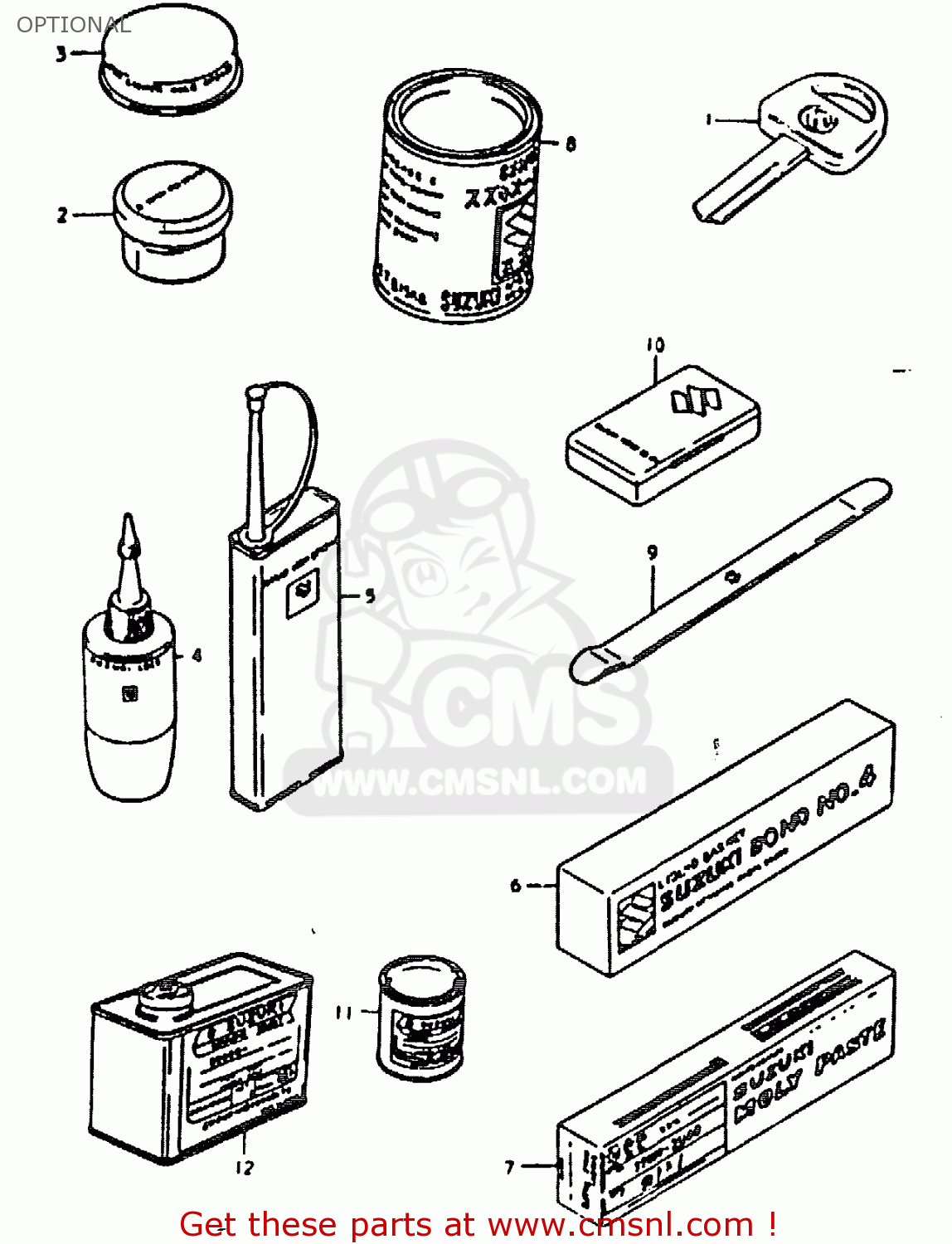 OPTIONAL GS1000H 1978 (C) GENERAL EXPORT (E01)