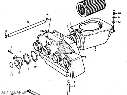 AIR CLEANER - GS1000H 1978 (C) GENERAL EXPORT (E01)