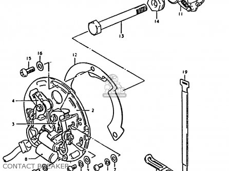 CONTACT BREAKER - GS1000H 1978 (C) GENERAL EXPORT (E01)