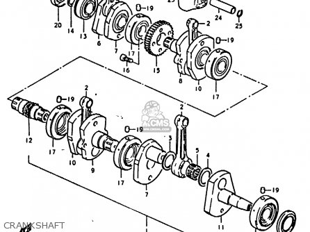 CRANKSHAFT - GS1000H 1978 (C) GENERAL EXPORT (E01)