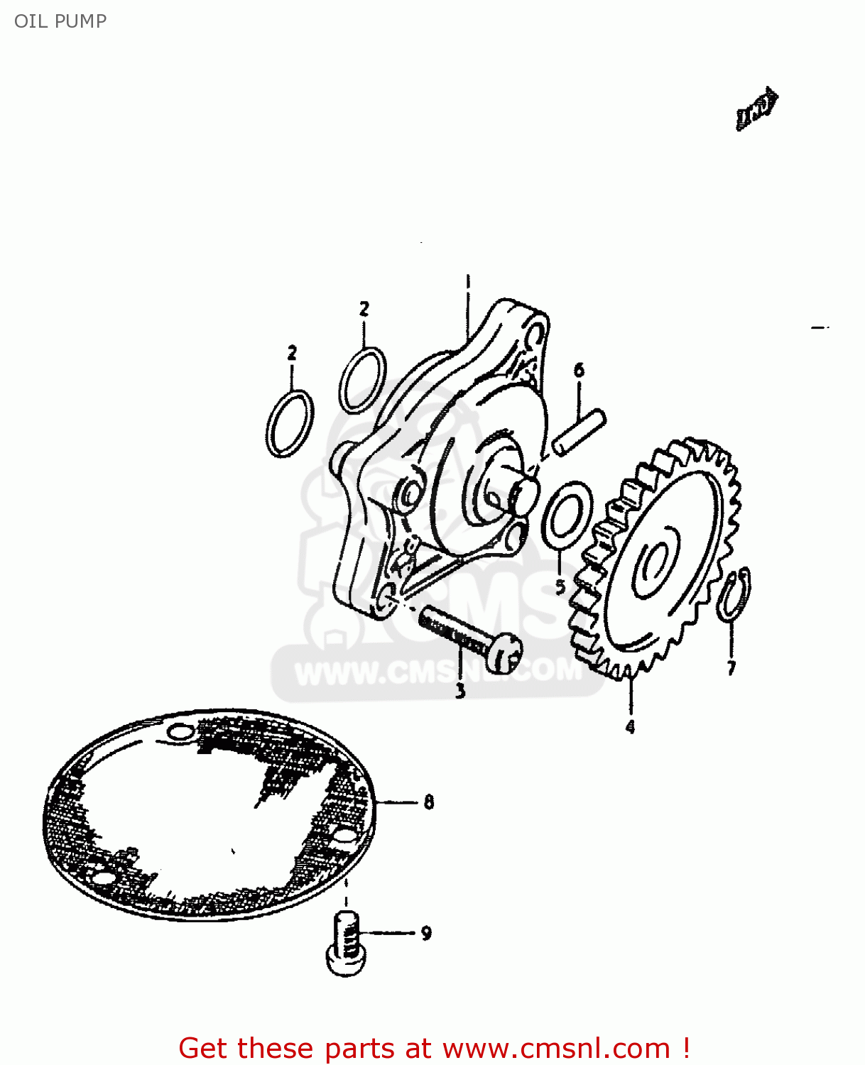 OIL PUMP GS1000H 1979 (N) GENERAL EXPORT (E01)