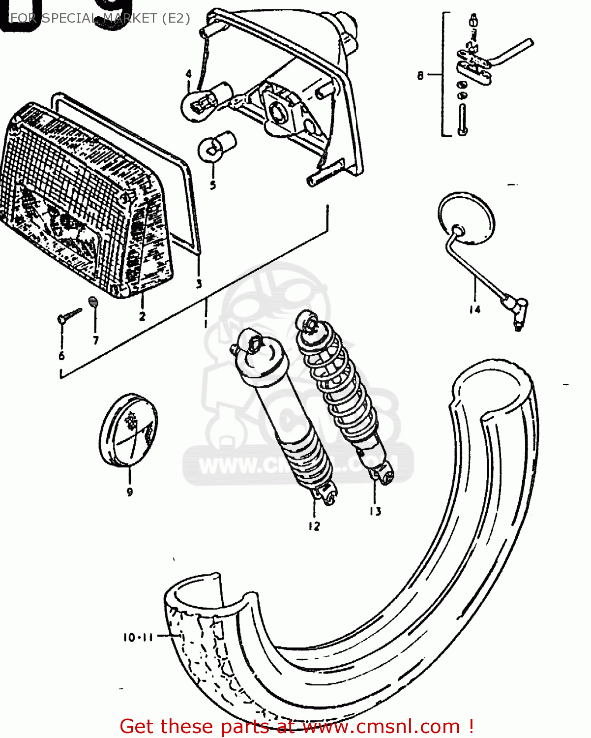 FOR SPECIAL MARKET (E2) GS1000H 1979 (N) GENERAL EXPORT (E01)