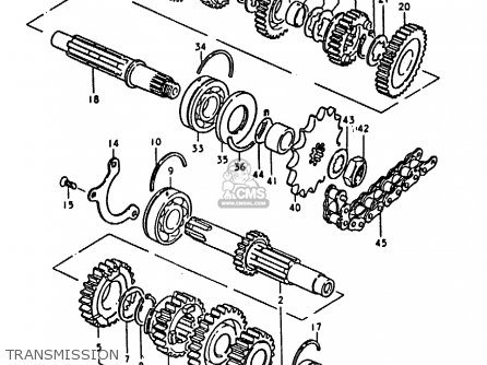 TRANSMISSION - GS1000H 1979 (N) GENERAL EXPORT (E01)