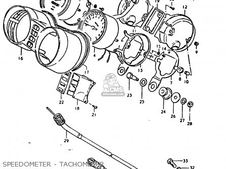 SPEEDOMETER - TACHOMETER - GS1000H 1979 (N) GENERAL EXPORT (E01)