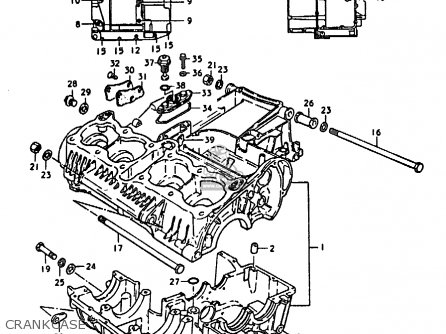 CRANKCASE - GS1000H 1979 (N) GENERAL EXPORT (E01)