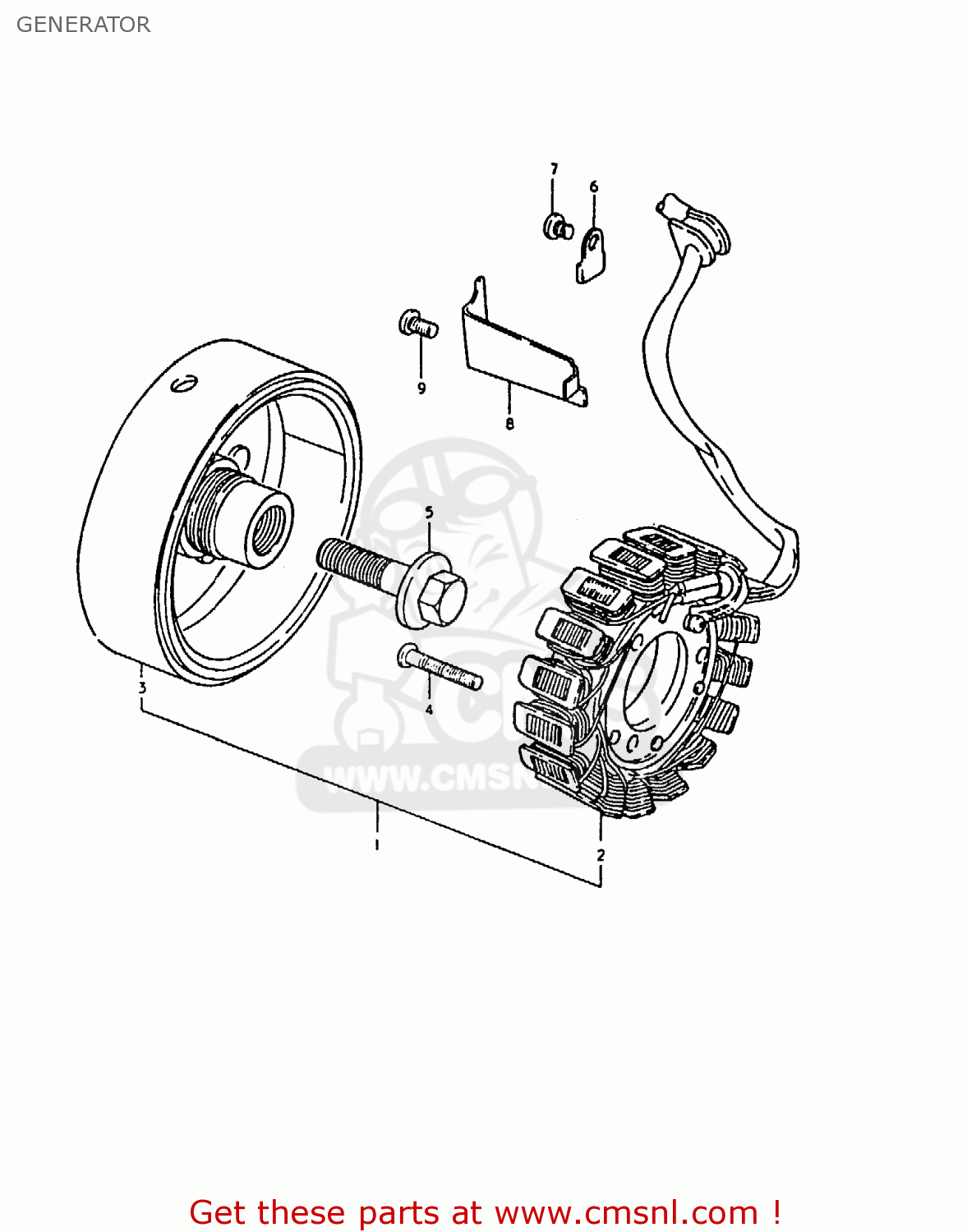 GENERATOR GS1000H 1980 (T) (E01 E02 E04 E17 E18 E21 E22 E24 E34)