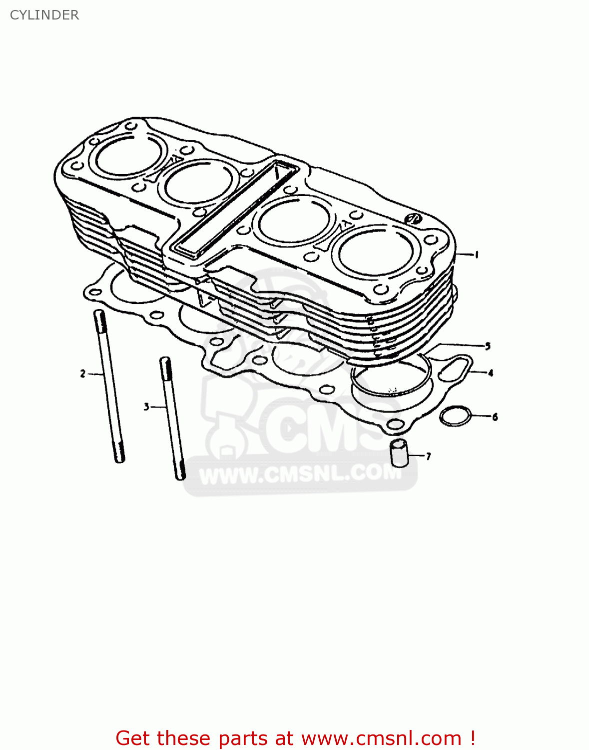 CYLINDER GS1000H 1980 (T) (E01 E02 E04 E17 E18 E21 E22 E24 E34)