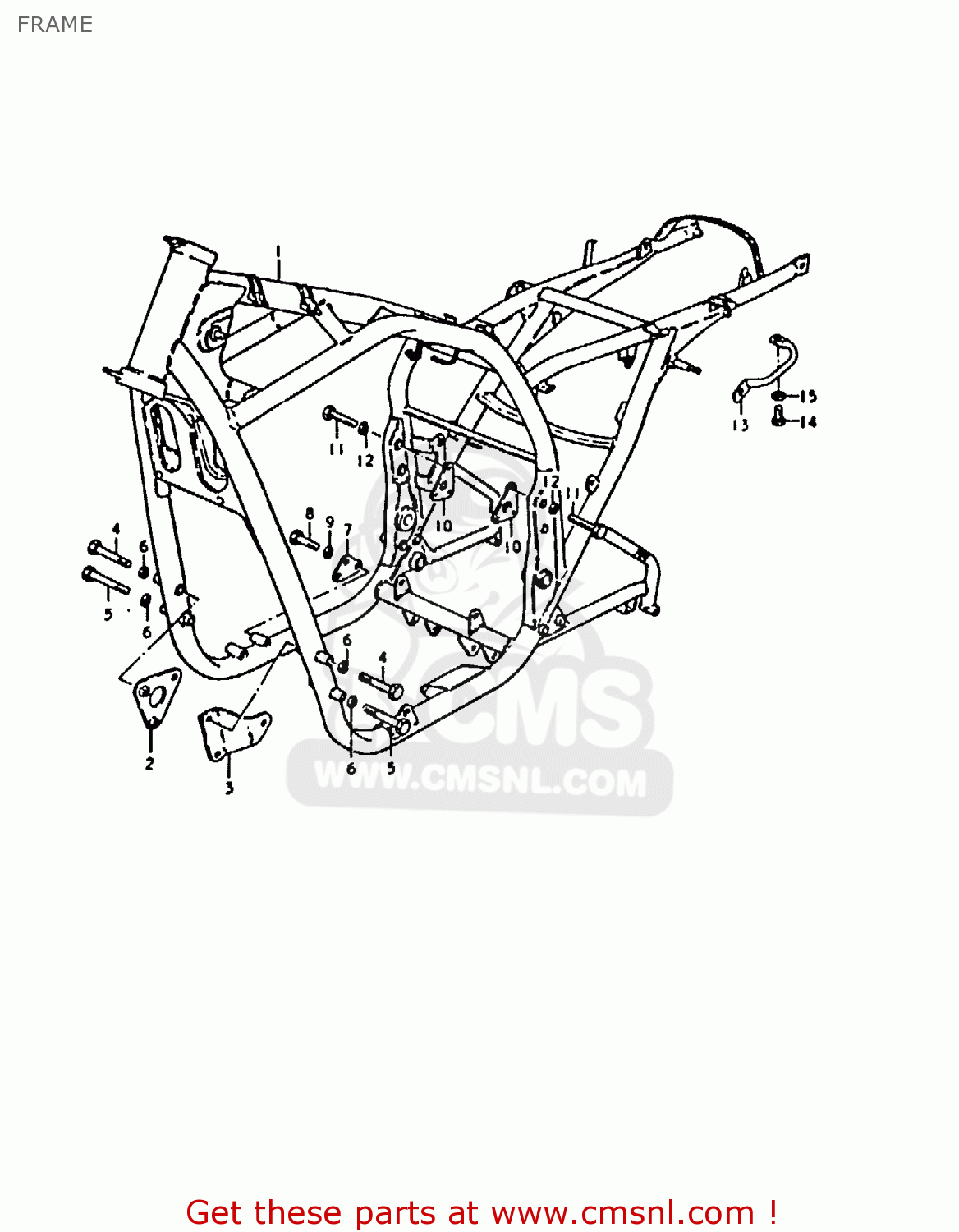 FRAME GS1000H 1980 (T) (E01 E02 E04 E17 E18 E21 E22 E24 E34)