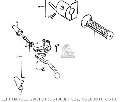 LEFT HANDLE SWITCH (GS1000ET E22, GS1000HT, GS1000T) - GS1000H 1980 (T) (E01 E02 E04 E17 E18 E21 E22 E24 E34)
