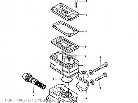 FRONT MASTER CYLINDER - GS1000H 1980 (T) (E01 E02 E04 E17 E18 E21 E22 E24 E34)