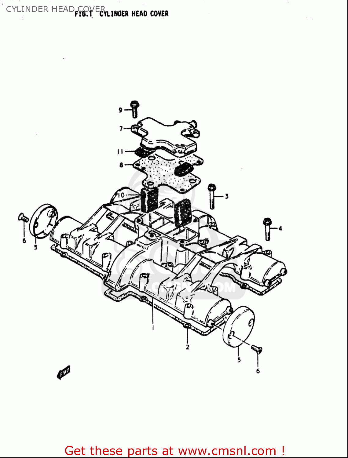 CYLINDER HEAD COVER GS1000L 1979 (N) USA (E03)