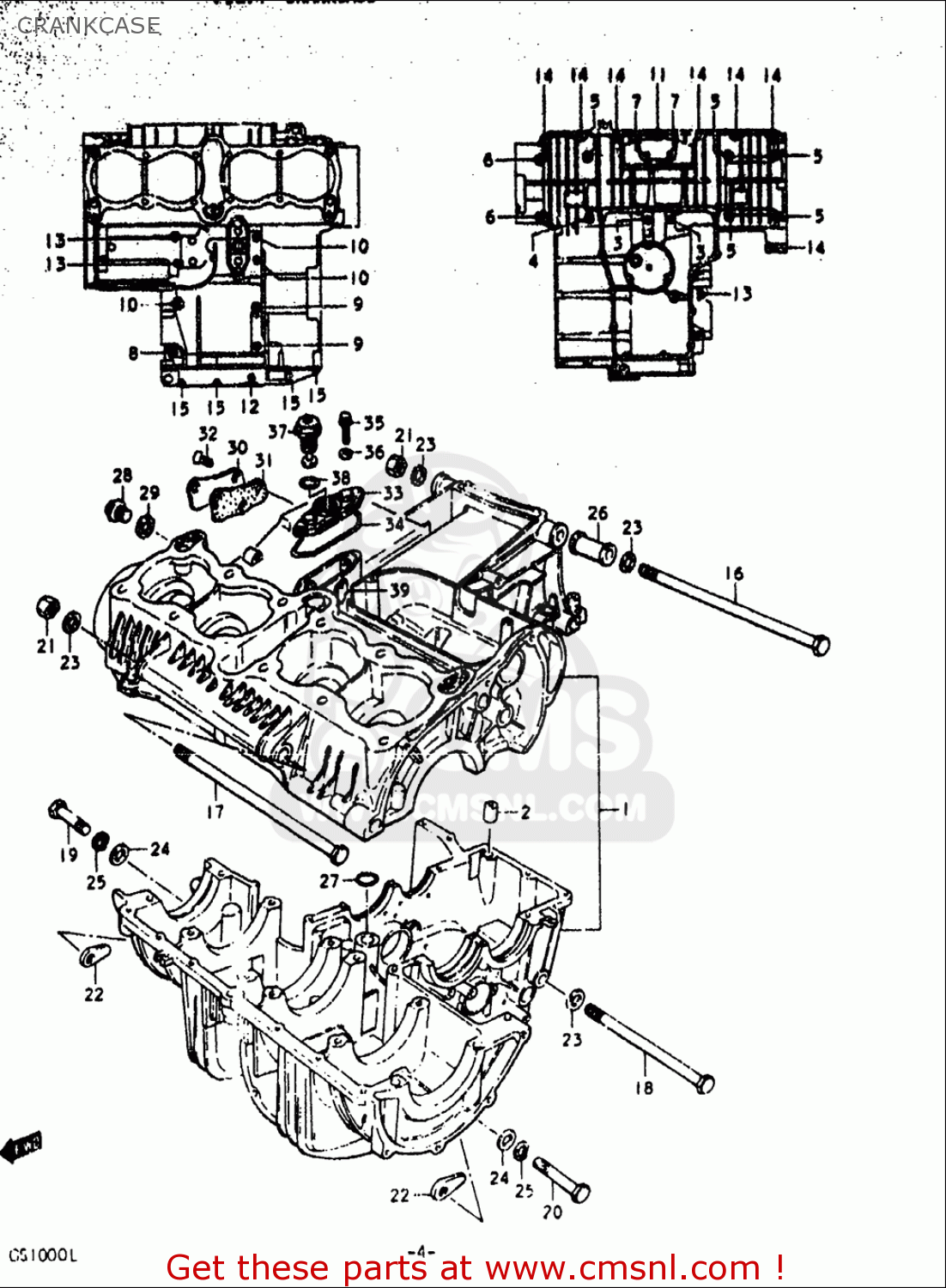 CRANKCASE GS1000L 1979 (N) USA (E03)