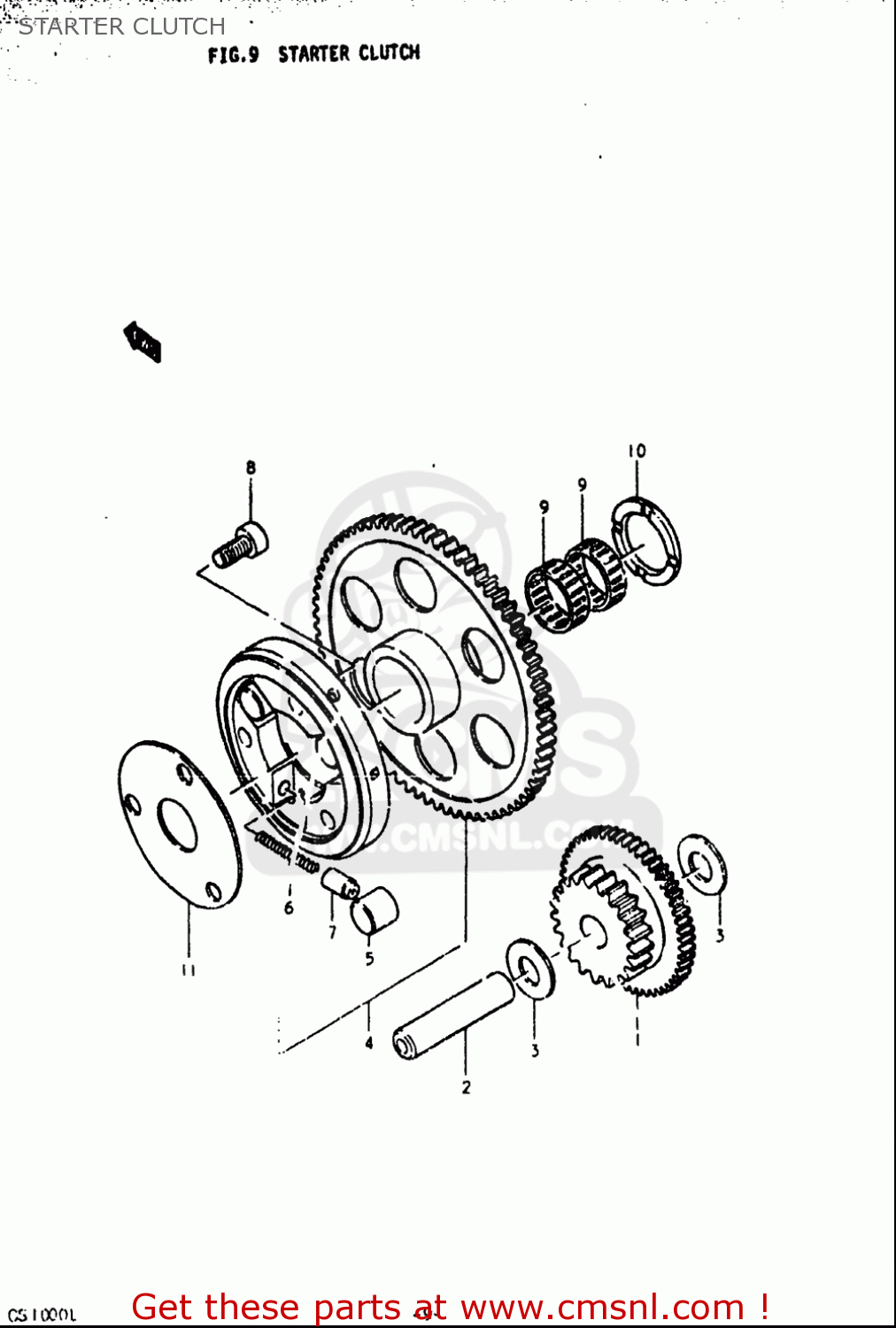 STARTER CLUTCH GS1000L 1979 (N) USA (E03)