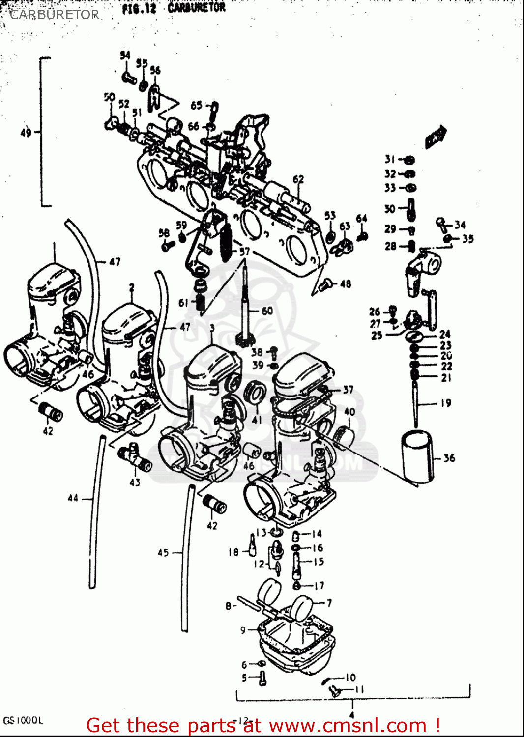 CARBURETOR GS1000L 1979 (N) USA (E03)