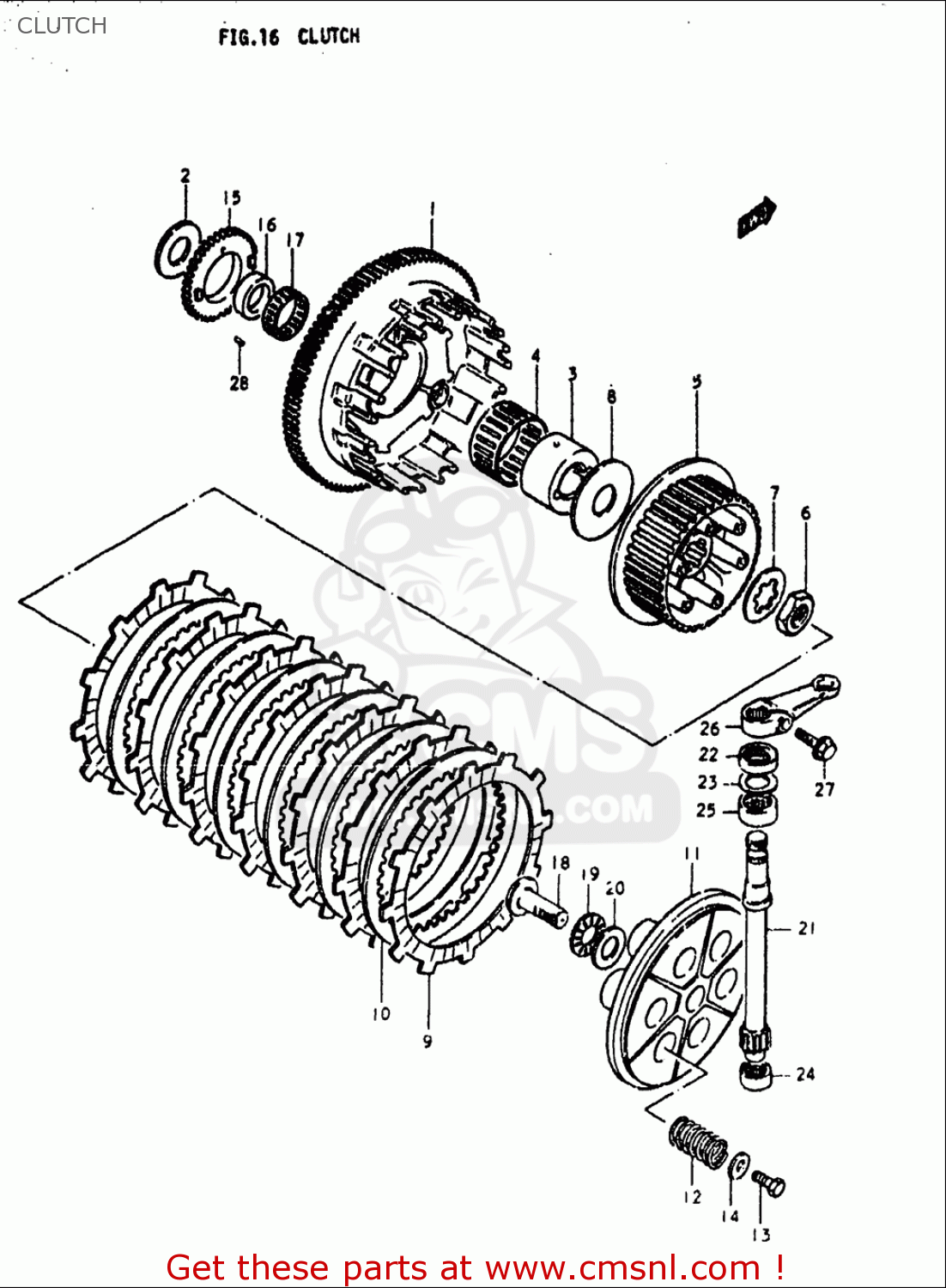 CLUTCH GS1000L 1979 (N) USA (E03)