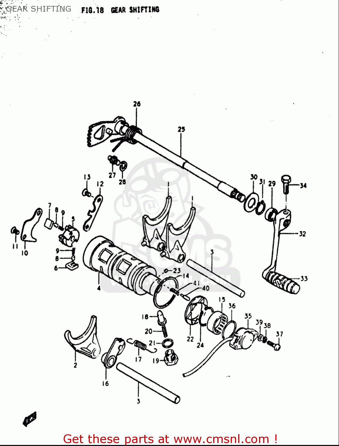 GEAR SHIFTING GS1000L 1979 (N) USA (E03)