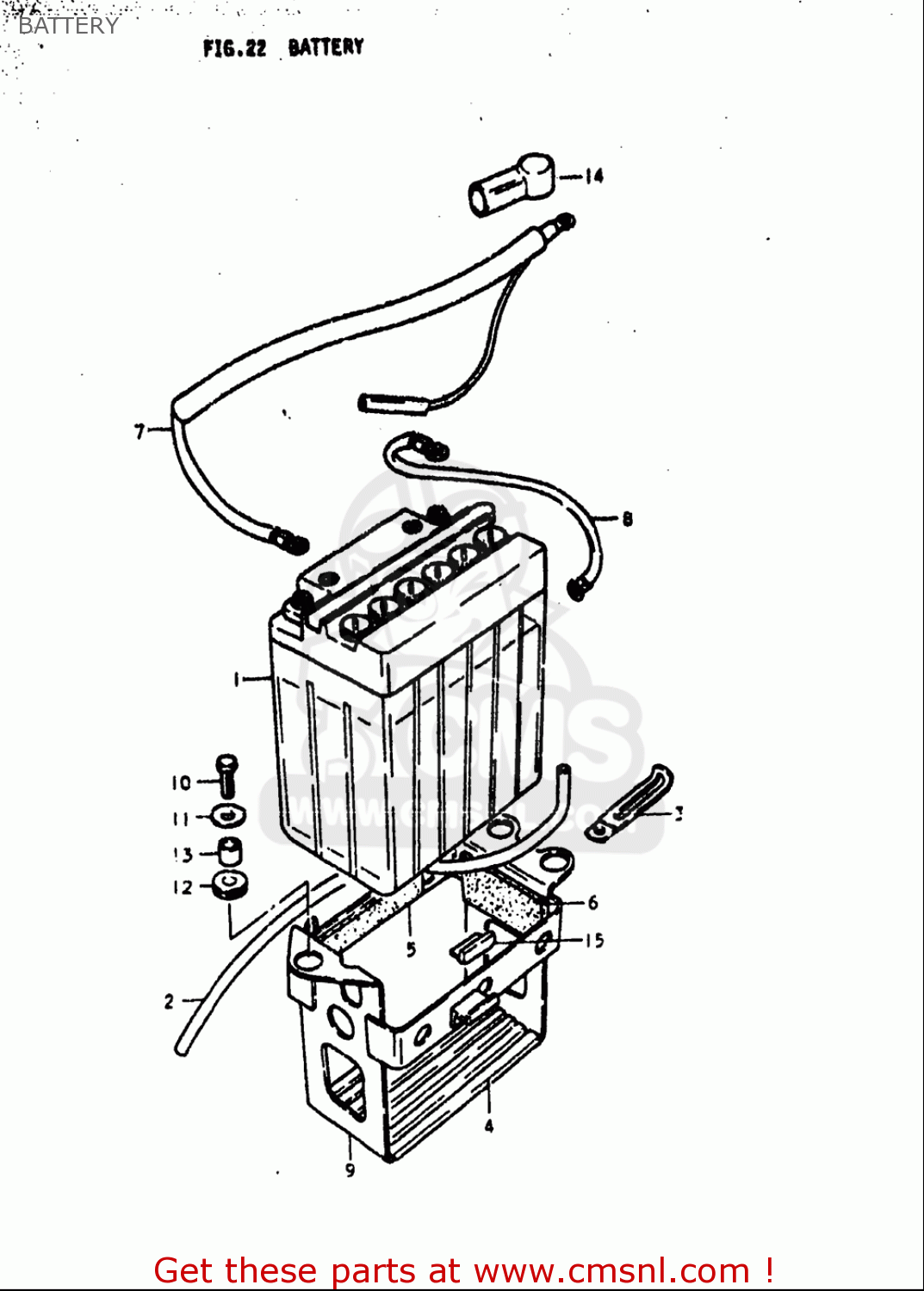 BATTERY GS1000L 1979 (N) USA (E03)