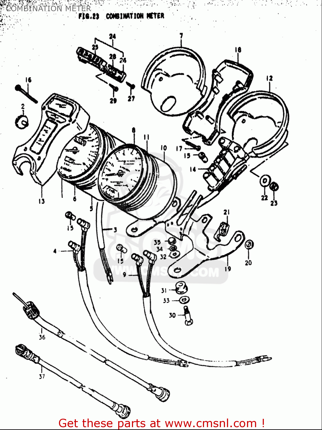 COMBINATION METER GS1000L 1979 (N) USA (E03)