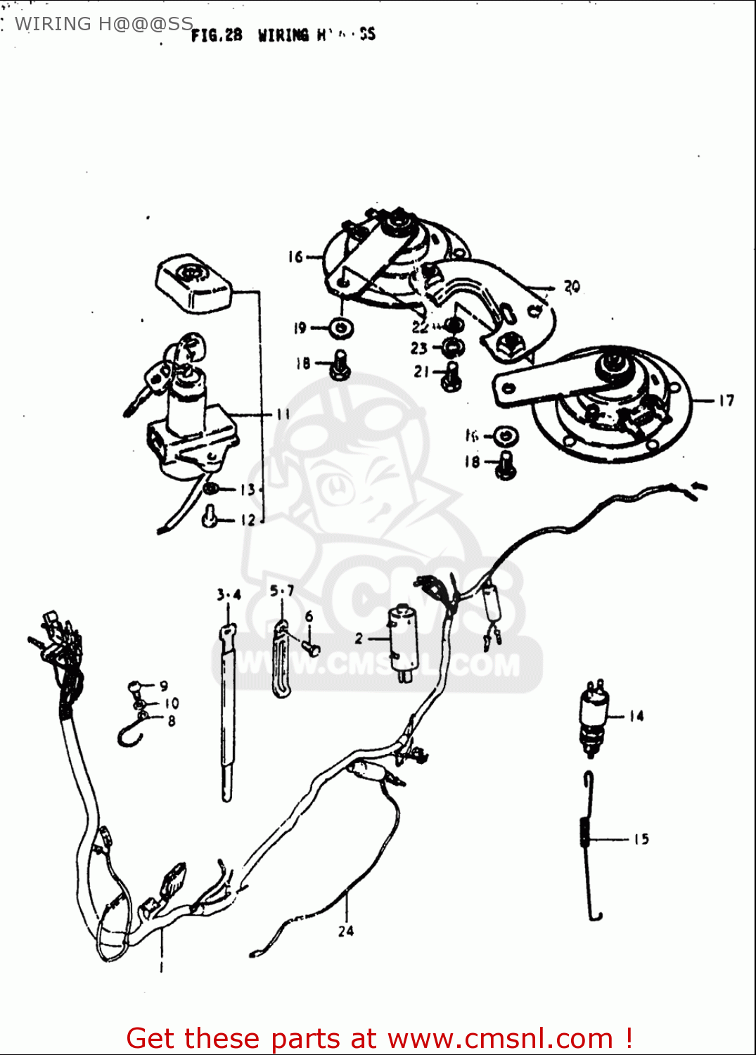 WIRING H@@@SS GS1000L 1979 (N) USA (E03)