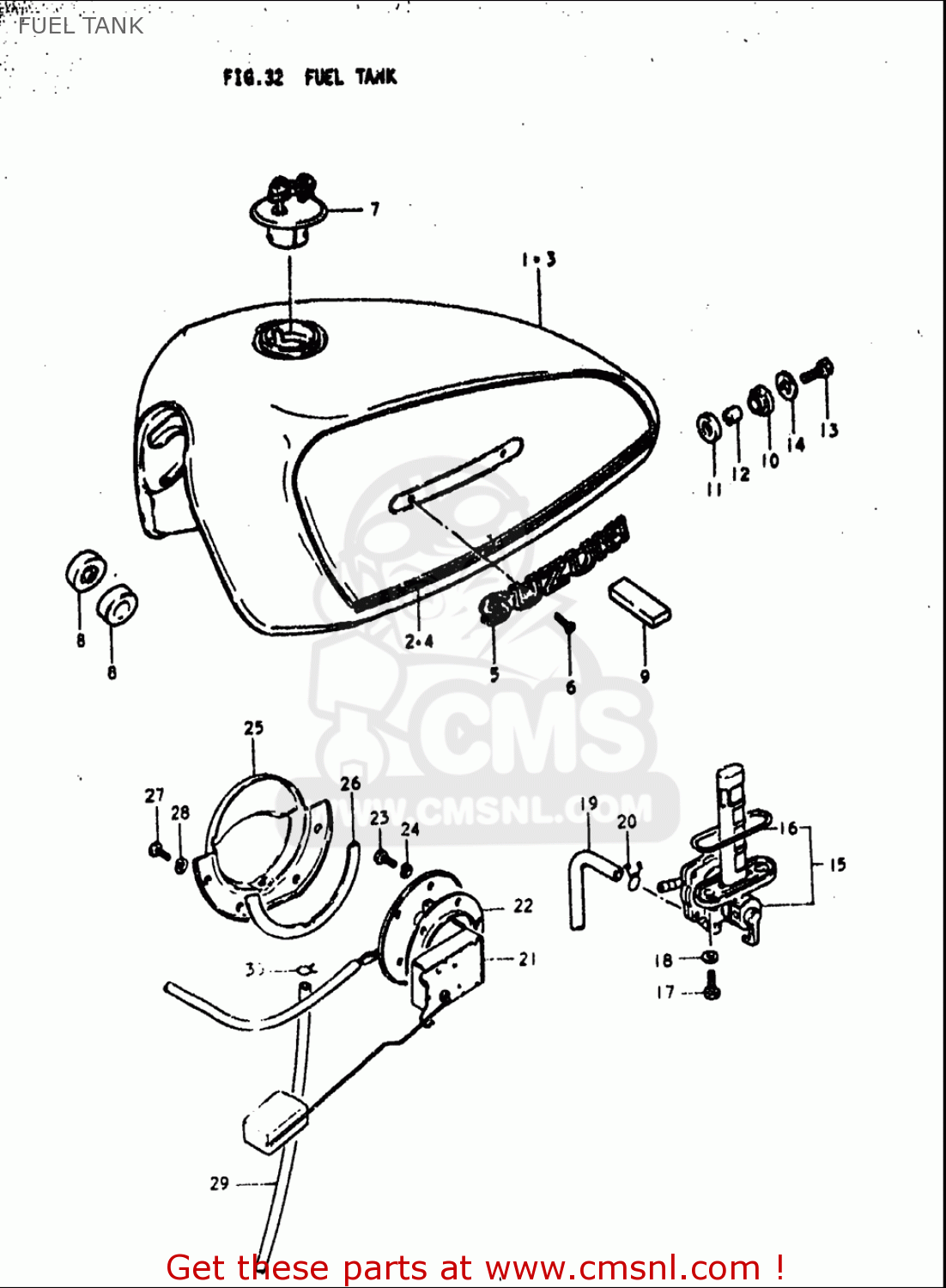 FUEL TANK GS1000L 1979 (N) USA (E03)