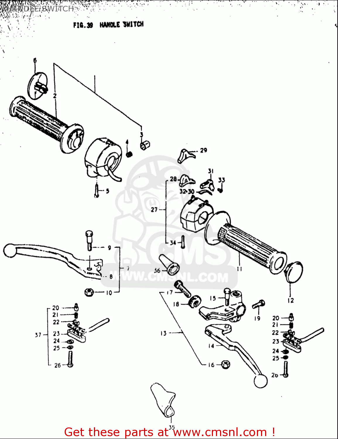 HANDLE SWITCH GS1000L 1979 (N) USA (E03)