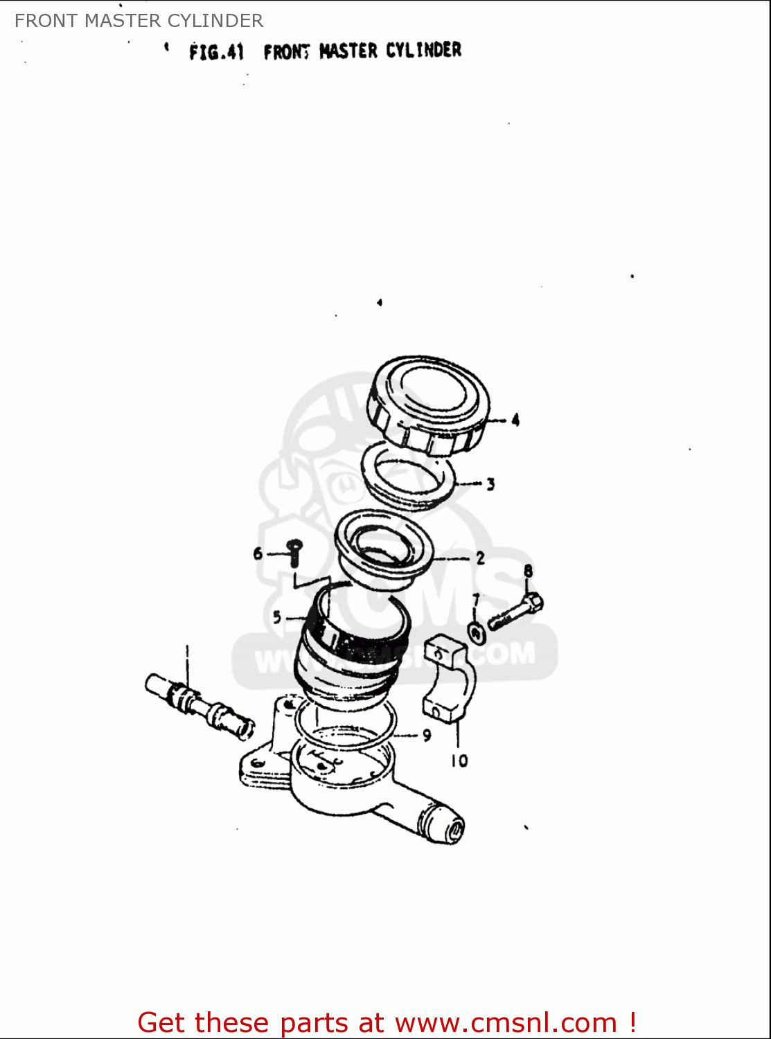 FRONT MASTER CYLINDER GS1000L 1979 (N) USA (E03)