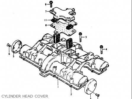 CYLINDER HEAD COVER - GS1000L 1979 (N) USA (E03)