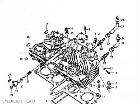 CYLINDER HEAD - GS1000L 1979 (N) USA (E03)
