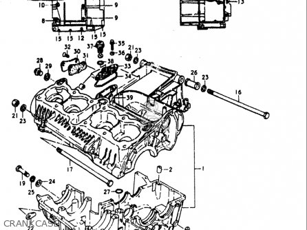 CRANKCASE - GS1000L 1979 (N) USA (E03)