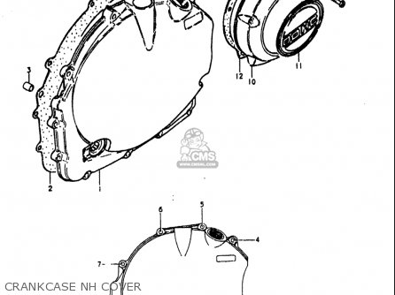 CRANKCASE NH COVER - GS1000L 1979 (N) USA (E03)