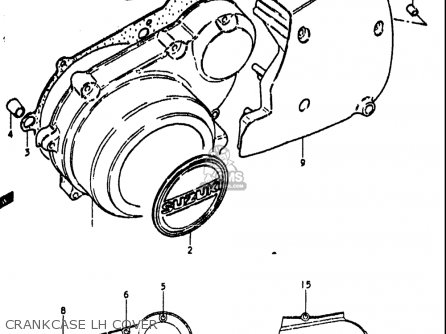 CRANKCASE LH COVER - GS1000L 1979 (N) USA (E03)